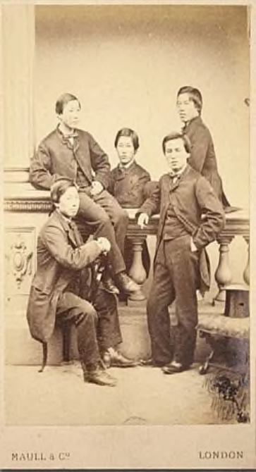 The Chōshū Five. From upper left, Endo