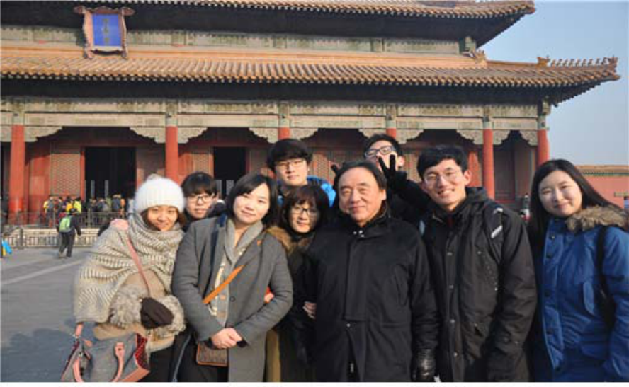 In front of the Hall of Preserving Harmony in the Forbidden City