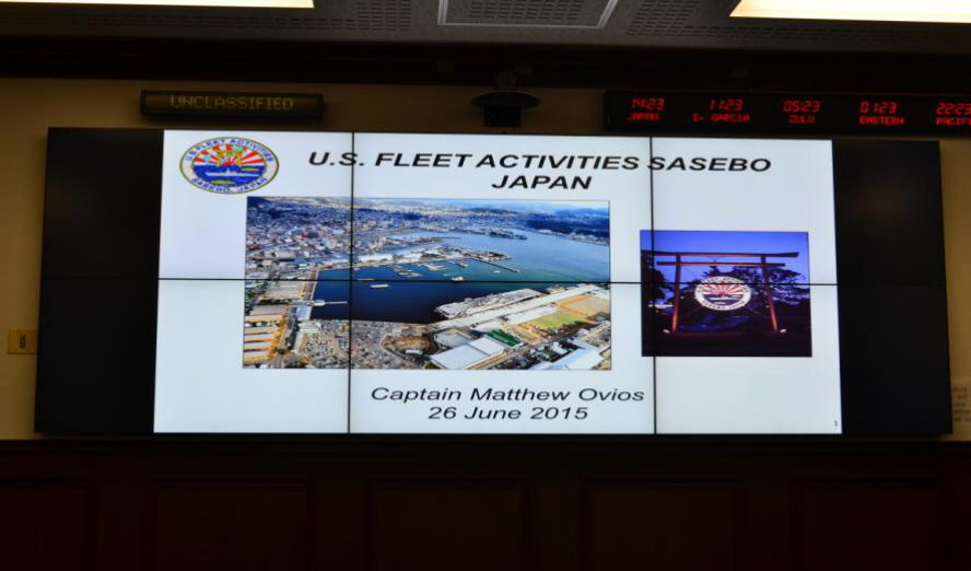 Commander O'Brien's presentation PPT screen