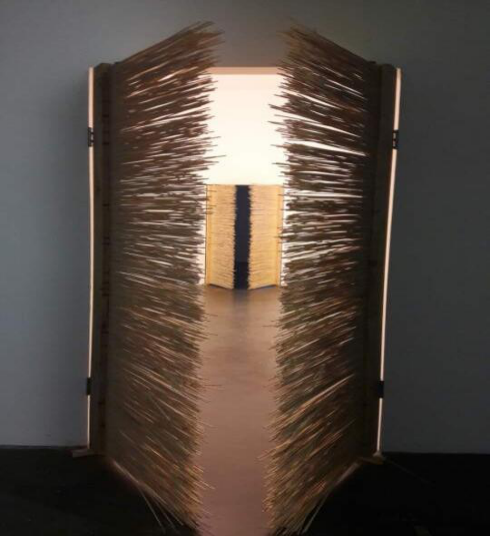 Artwork displayed in the Museum of Contemporary Art.