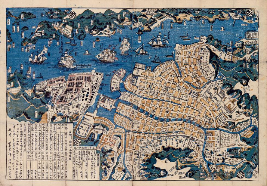 Plan of Nagasaki, Hizen Province